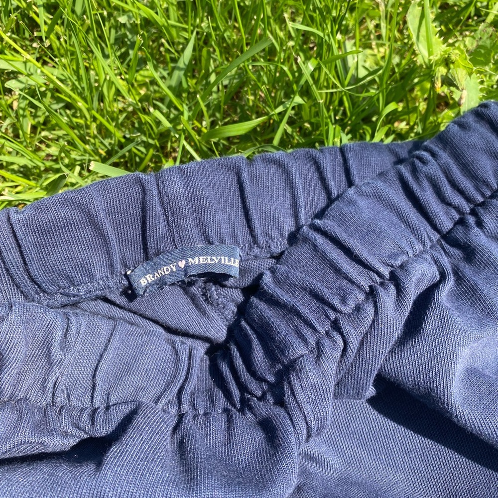 Navy Brandy Melville Wide Leg Pants